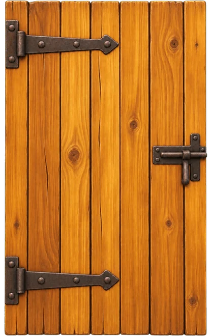 The shed door